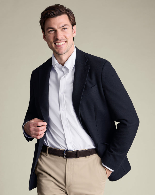 Unstructured Jacket - Navy