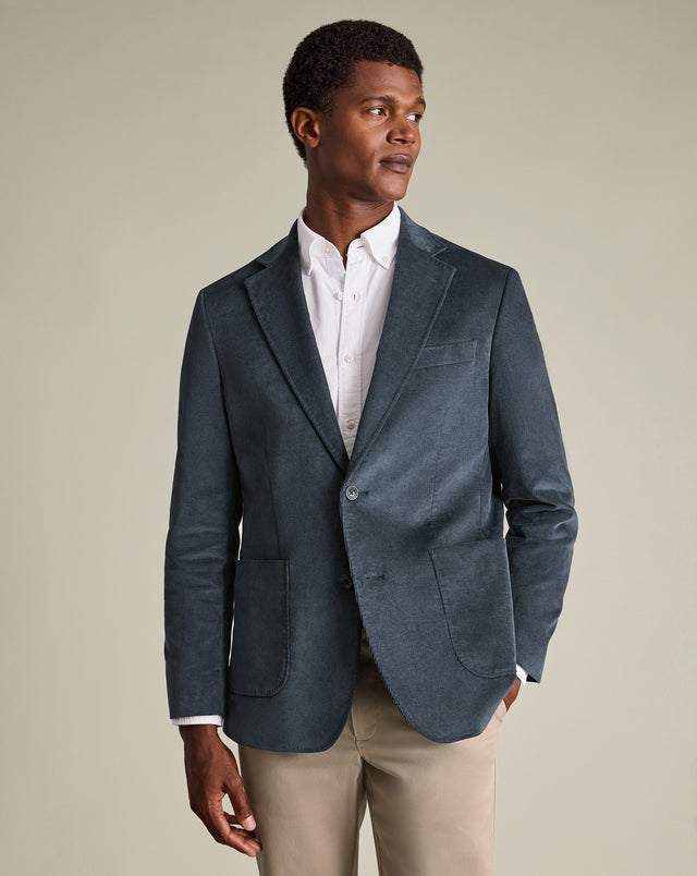 Corduroy Jacket - Steel Blue