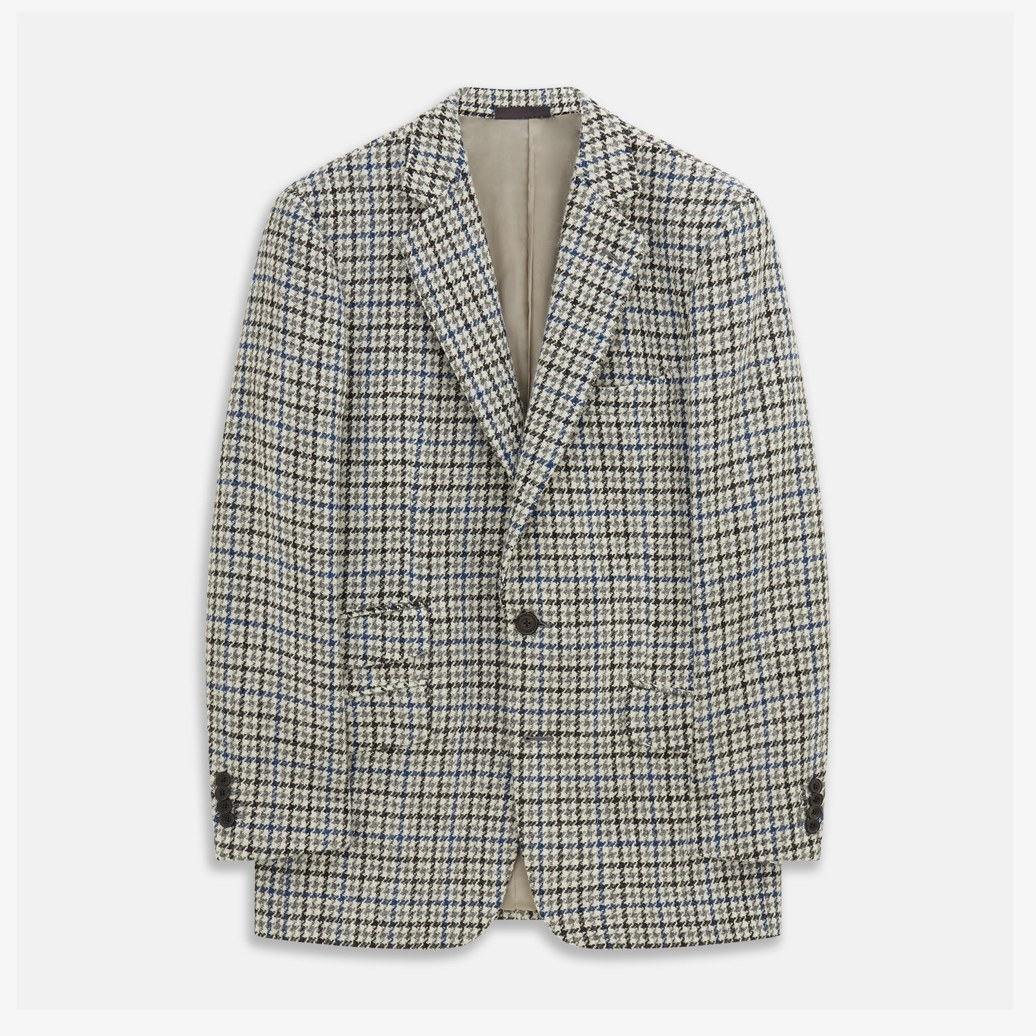 Grey And Navy Tweed Barrington Blazer