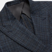 Check Wool And Cashmere Blend Double Breasted Bertie Blazer