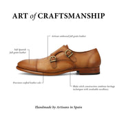 The Lucca Monk Shoe In Honey Floral