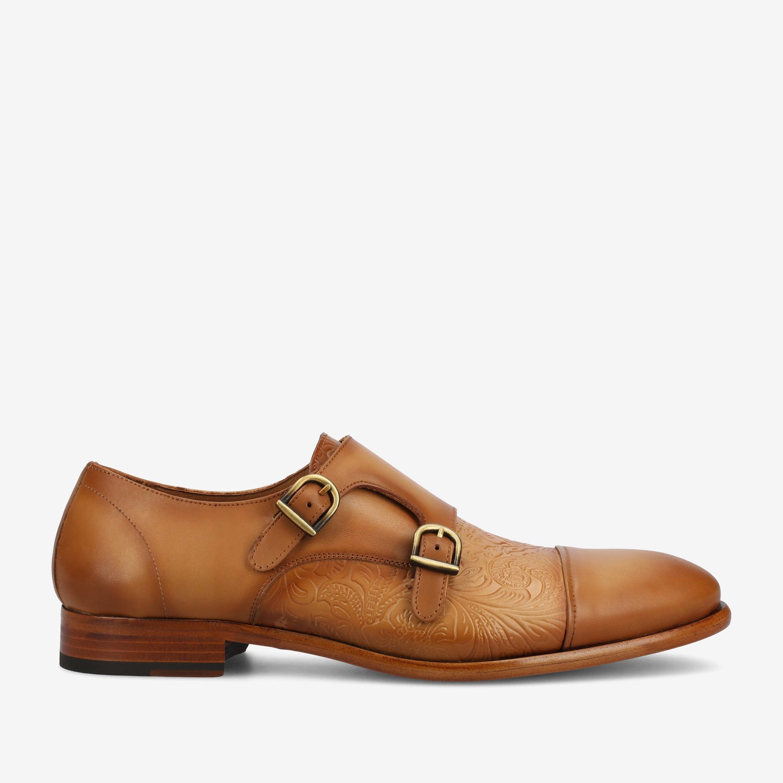 The Lucca Monk Shoe In Honey Floral
