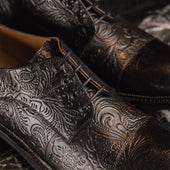 The Rome Shoe In Noir Viejo