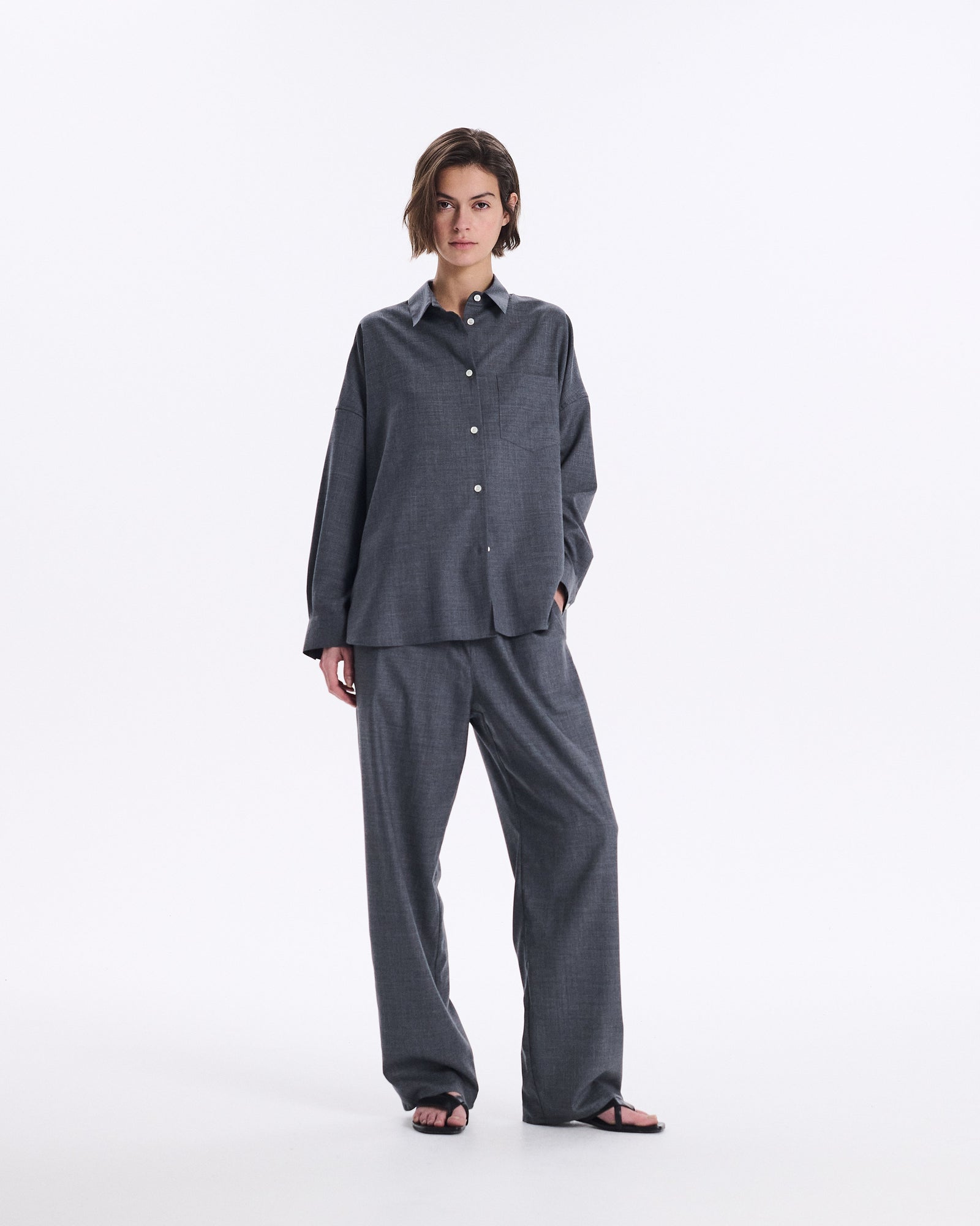 Whitehills Superfine 140 Wool Shirt
