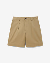 Single-Pleat Baggy Short
