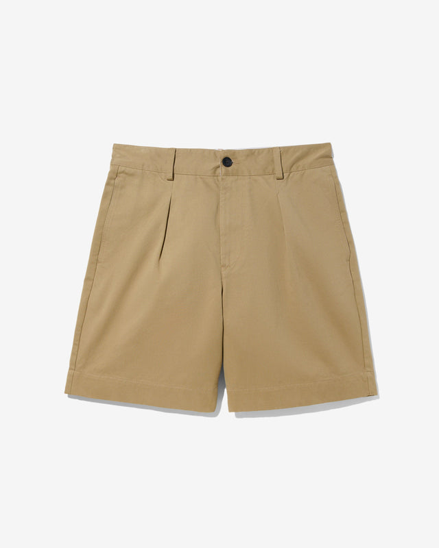 Single-Pleat Baggy Short