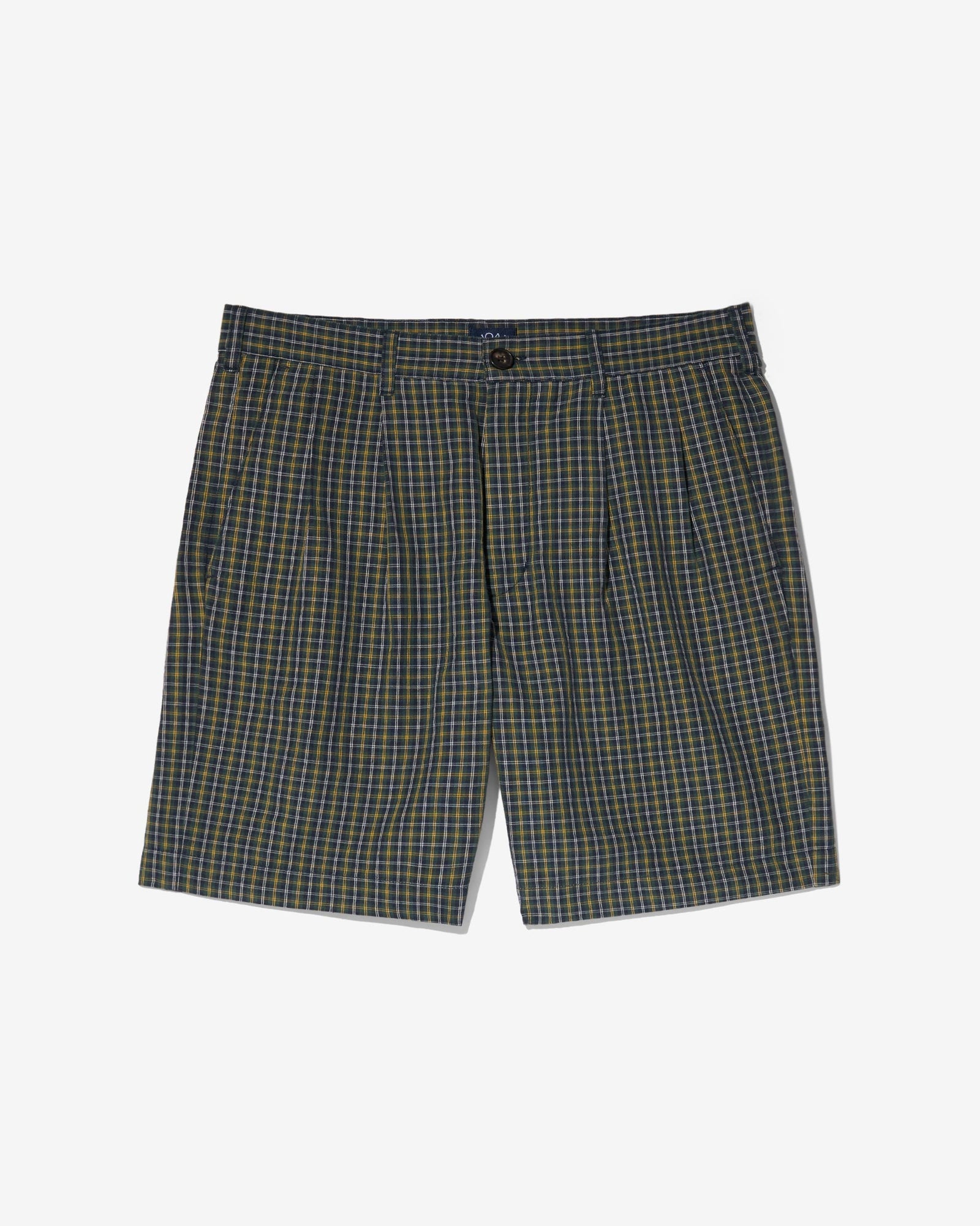Double-Pleat Seersucker Short