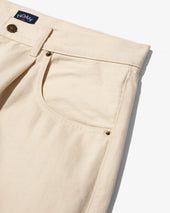 Pleated Denim Short