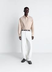 Two Pocket Shirt In Crepe Cotton