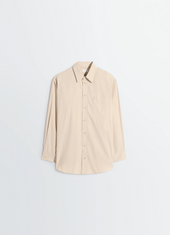 Two Pocket Shirt In Crepe Cotton