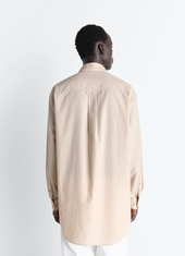 Two Pocket Shirt In Crepe Cotton
