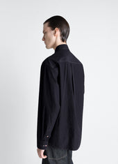 Shirt With Studs In Crepe Cotton