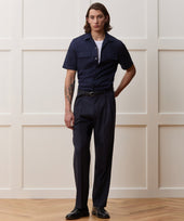 Cotton Oxford Camp Collar Shirt