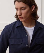 Cotton Oxford Camp Collar Shirt