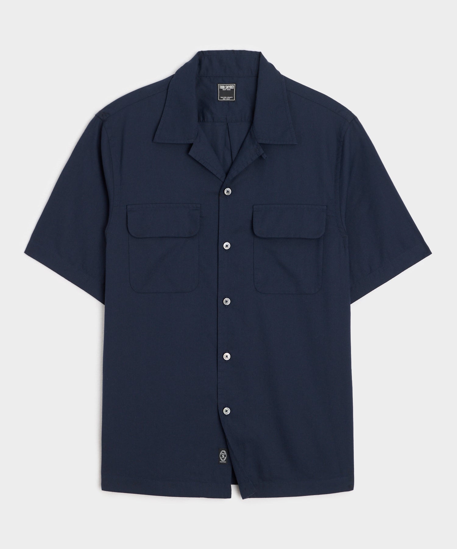 Cotton Oxford Camp Collar Shirt