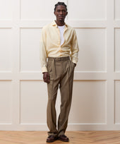 Merino Spread Collar Dress Shirt