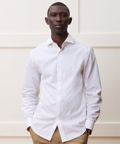 Cotton Spread Collar Dress Shirt