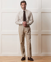 Seersucker Long Point Collar Dress Shirt