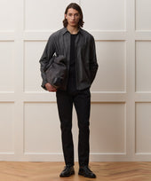 Slim Japanese Selvedge Stretch Jean in Black