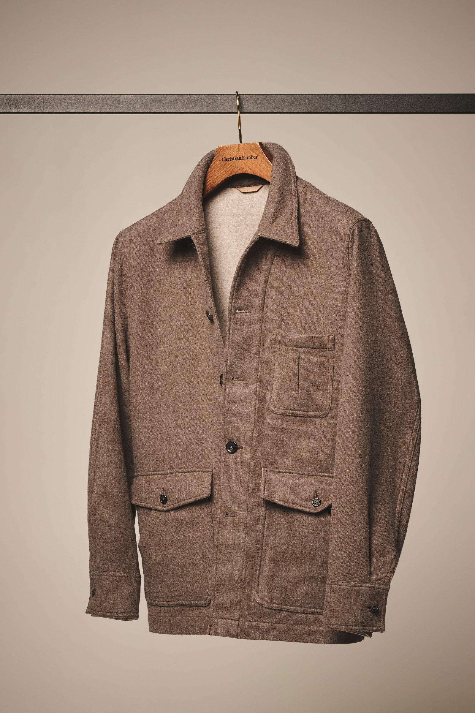 Fitzroy Chore Jacket Double Face Cashmere Sand