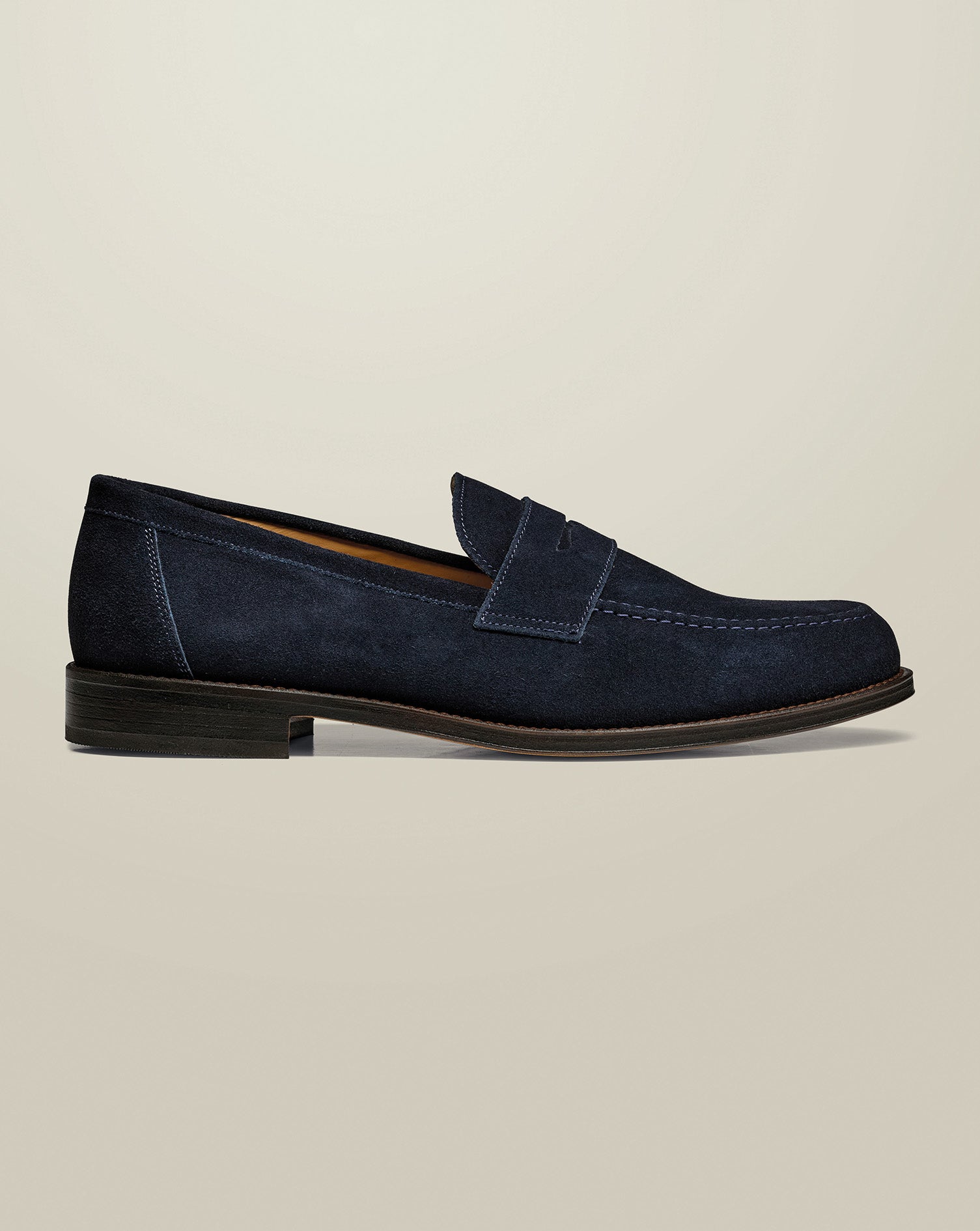 Suede Penny Loafers - Navy