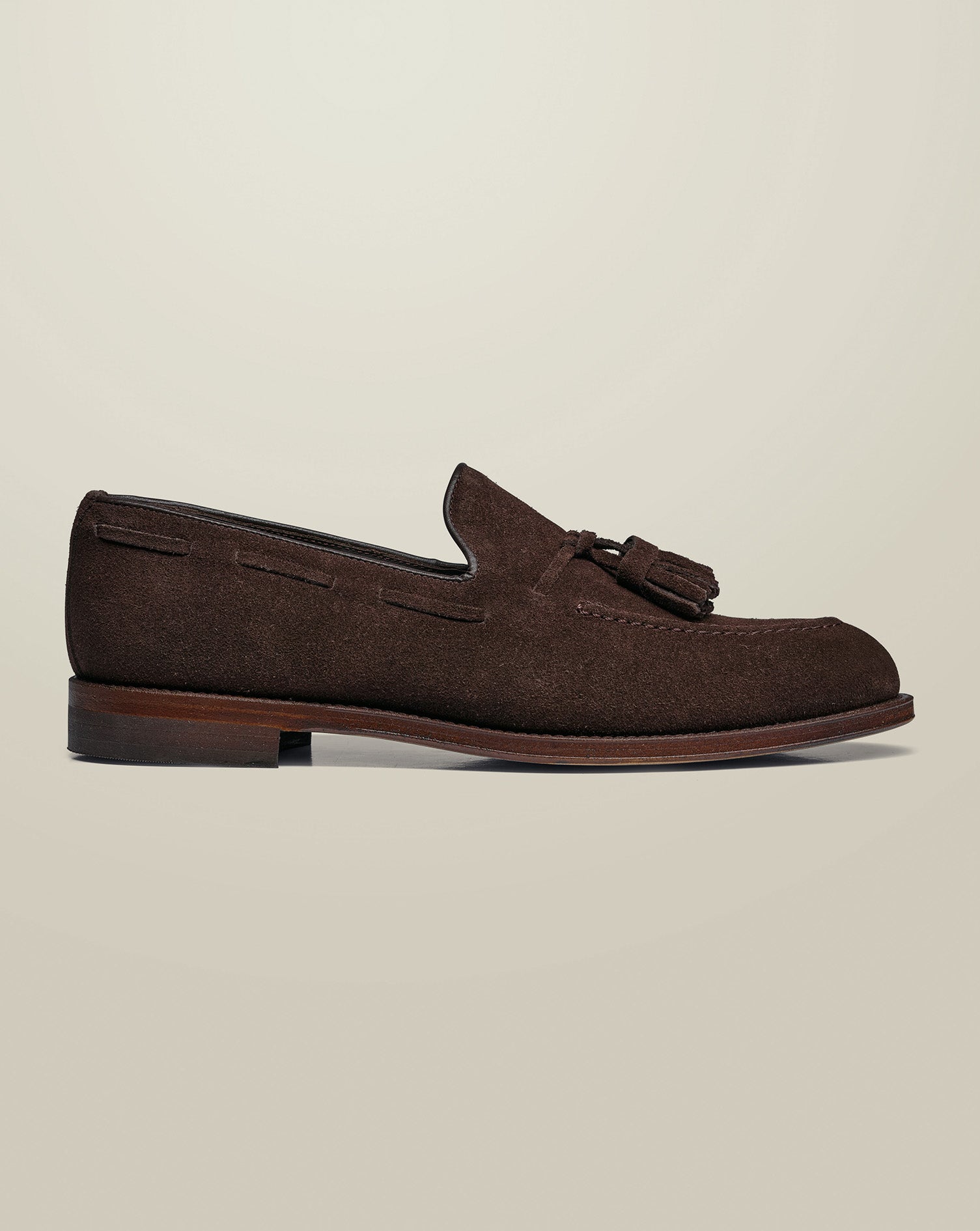Suede Tassel Loafers - Chocolate Brown