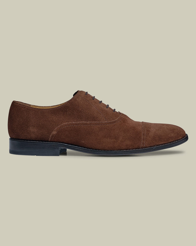 Suede Oxford Shoes – Chocolate Brown