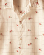 Sheer Camel Short Sleeve Shirt