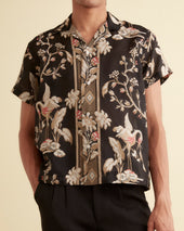 Sheer Cranes Short Sleeve Shirt