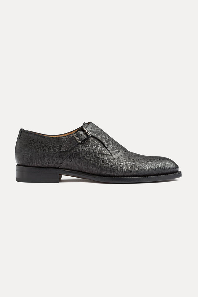 AMF Pebble Leather Single Monk Strap