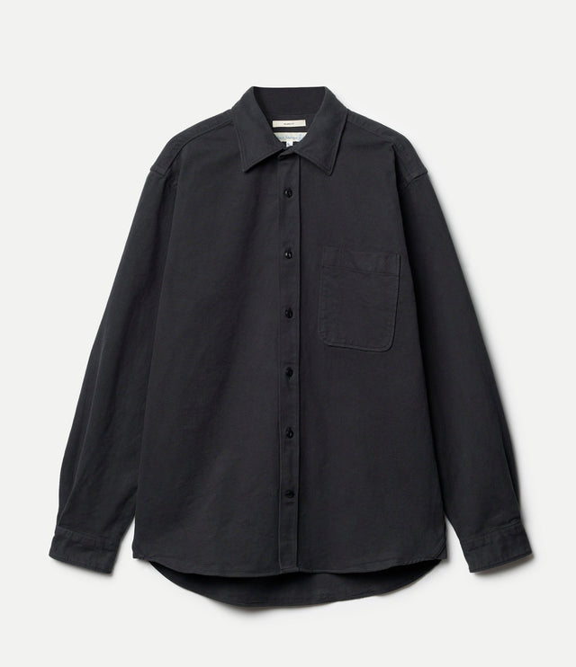 Sturdy Cotton Twill Long Sleeve Shirt