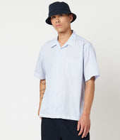 Lightweight Cotton Poplin Bowling Short Sleeve Shirt