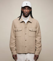 Padded Cotton Long Sleeve Overshirt
