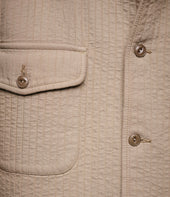 Padded Cotton Long Sleeve Overshirt