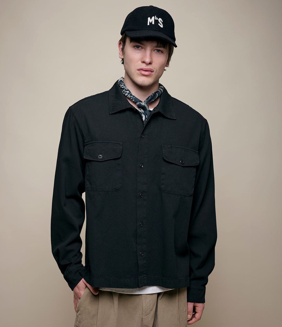 Worker S Cotton Twill Long Sleeve Shirt