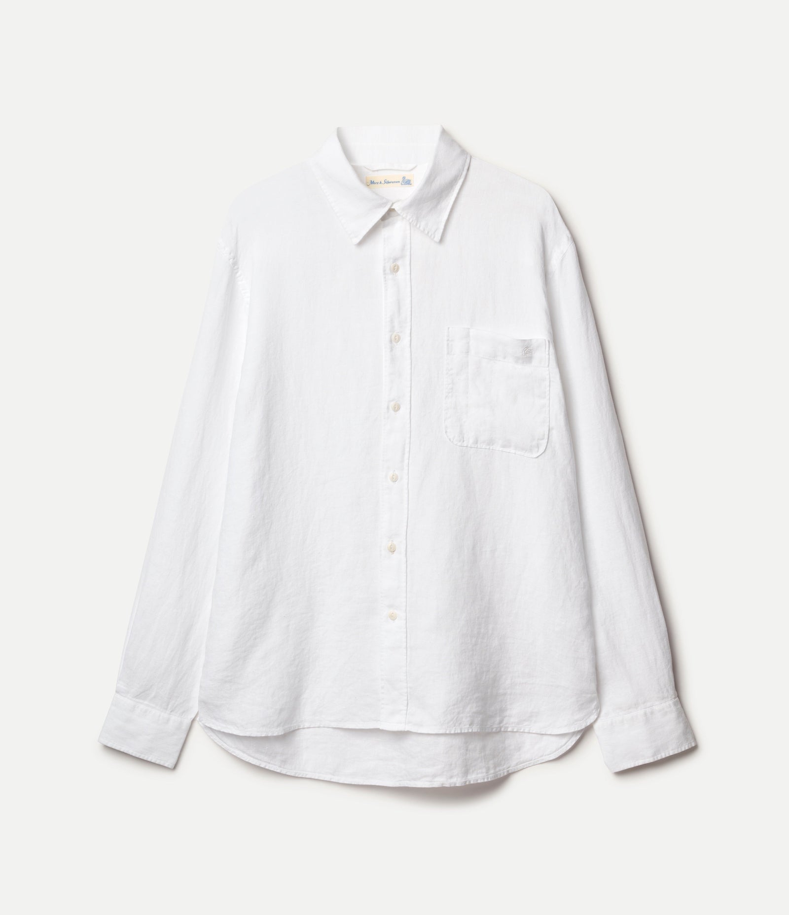 Relaxed Fit Linen Long Sleeve Shirt