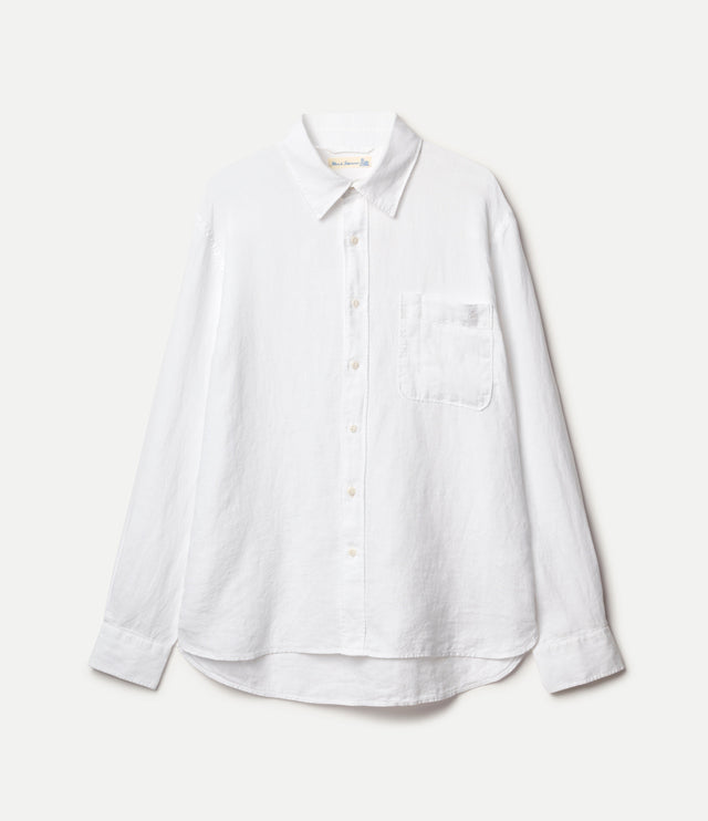 Relaxed Fit Linen Long Sleeve Shirt