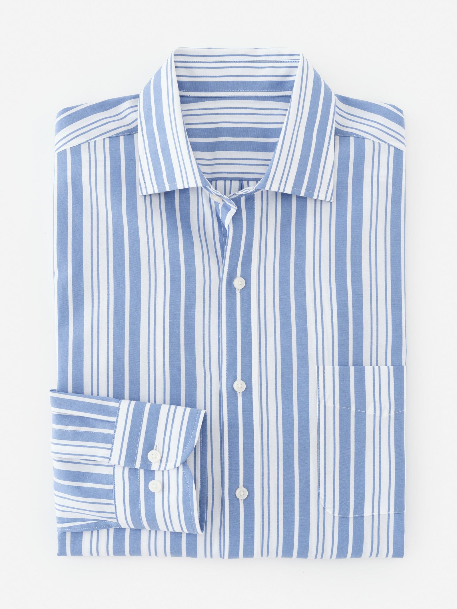 White Varigated Stripe Gramercy Cotton Shirt Men S Shirts J Mclaughlin