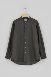 Band Collar Long Sleeve Shirt