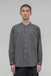 Band Collar Long Sleeve Shirt