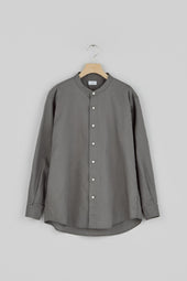 Band Collar Long Sleeve Shirt