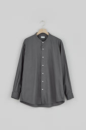 Band Collar Long Sleeve Shirt