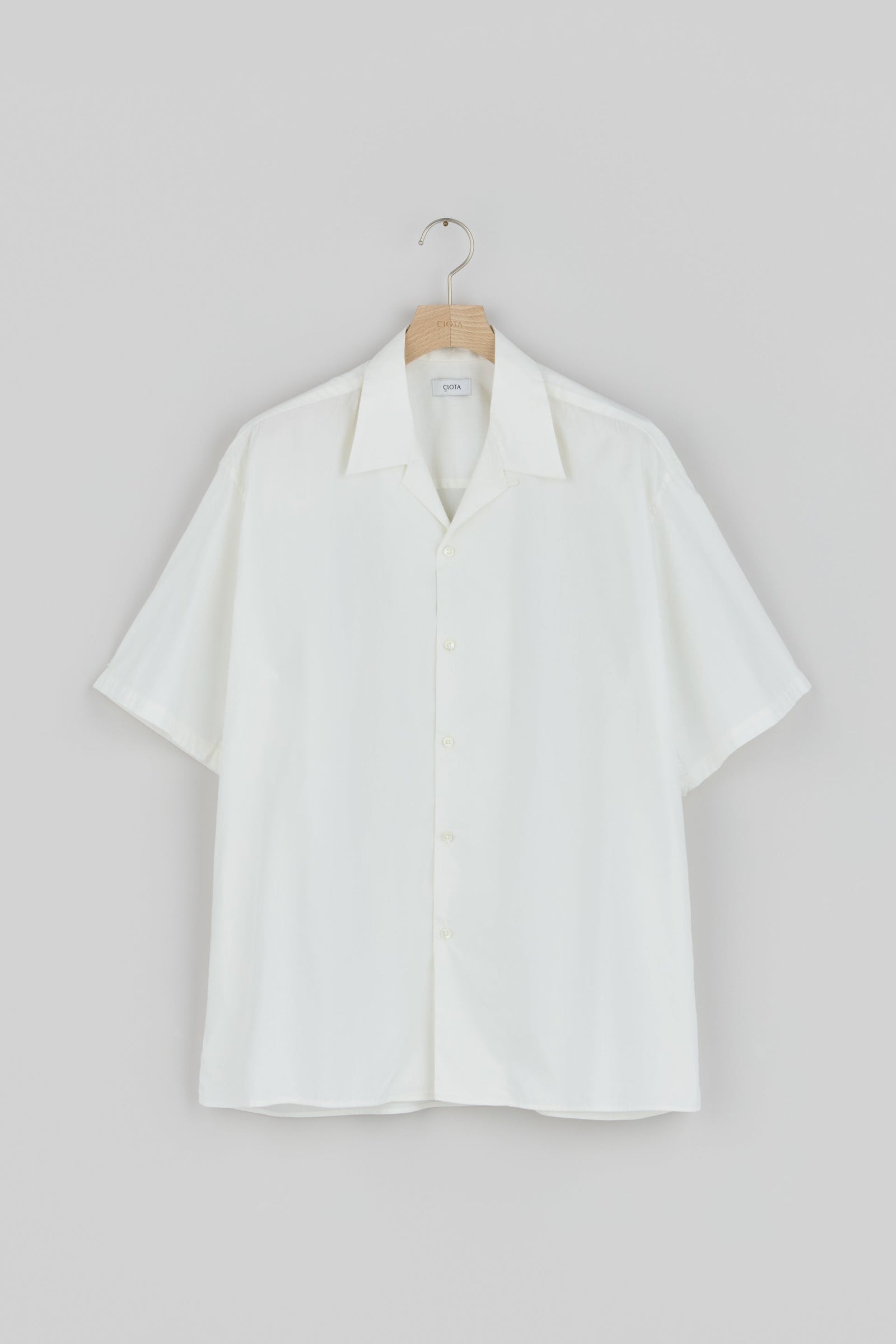 Open Collar Short Sleeve Shirt