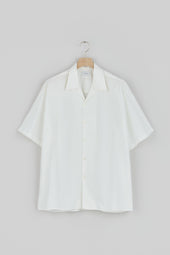 Open Collar Short Sleeve Shirt (Cotton Rayon)