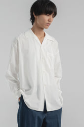 Open Collar Long Sleeve Shirt
