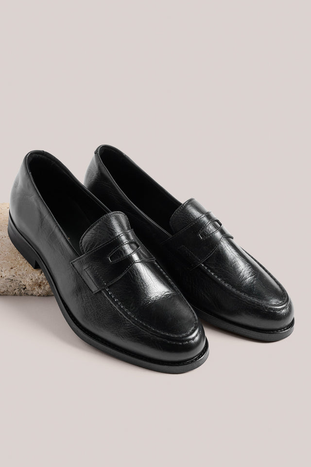 Russell Loafer - Natural Grain Black