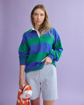 J.Press x Alex Mill Rugby Striped Shirt In Cotton