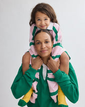 Made In Usa Pink Green Bar Stripe Rugby