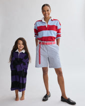Made In Usa Light Red Guard Stripe Rugby