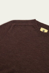 Pull Aris Col Rond Marron